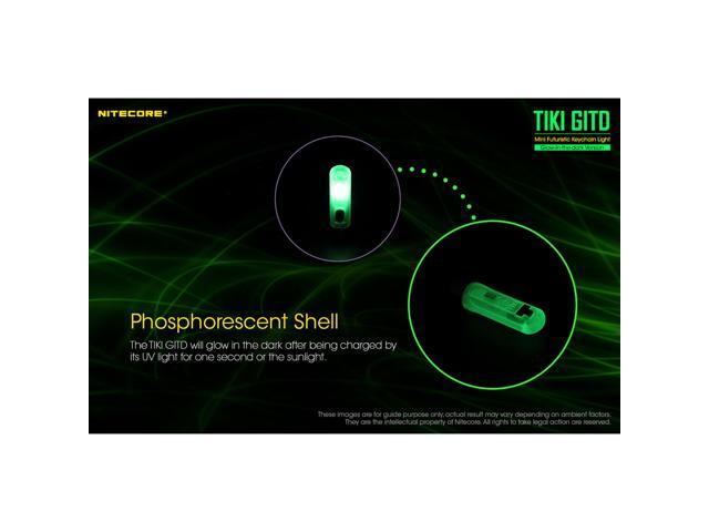 Nitecore TIKI GITD 300 Lumen Rechargeable Keychain Flashlight