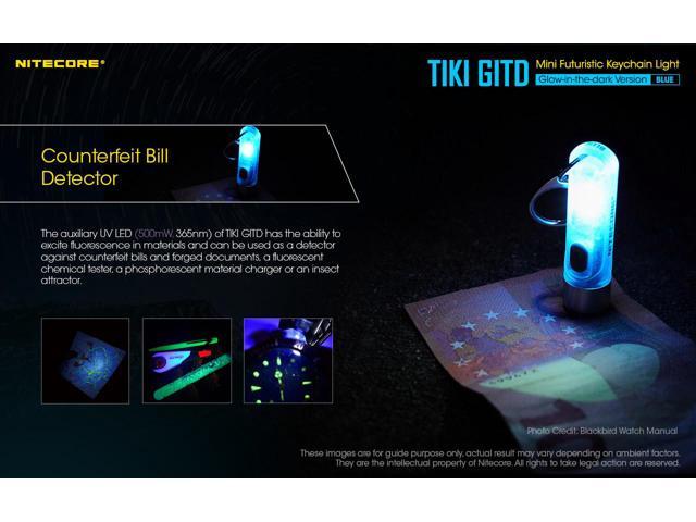 Nitecore TIKI GITD-Blue Keychain Light
