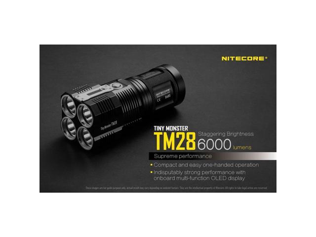 Nitecore TM28 Tiny Monster 6000 Lumen QuadRay Flashlight