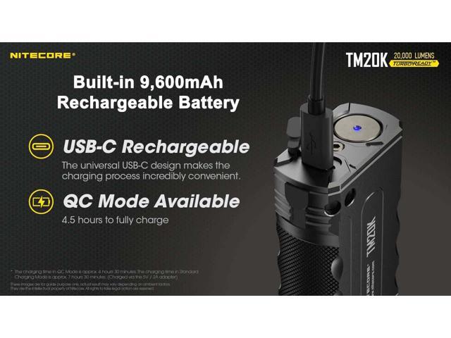 Nitecore TM20K 20,000 Lumen Rechargeable Flashlight