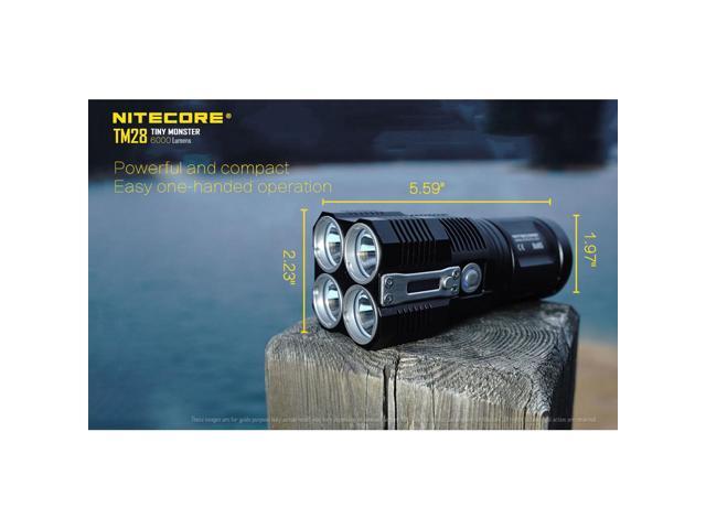 Nitecore TM28 Tiny Monster 6000 Lumen QuadRay Flashlight