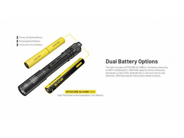 Nitecore MT2A Pro 1000 Lumen LED EDC Rechargeable Flashlight
