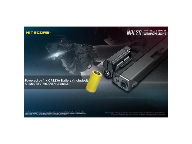 Nitecore NPL20 Compact Rail Mount FlashLight