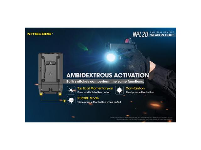 Nitecore NPL20 Compact Rail Mount FlashLight