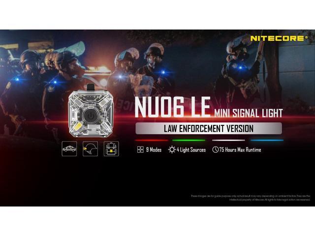Nitecore NU06 LE White Blue Green Red USB-C Rechargeable Signal and Safety Light