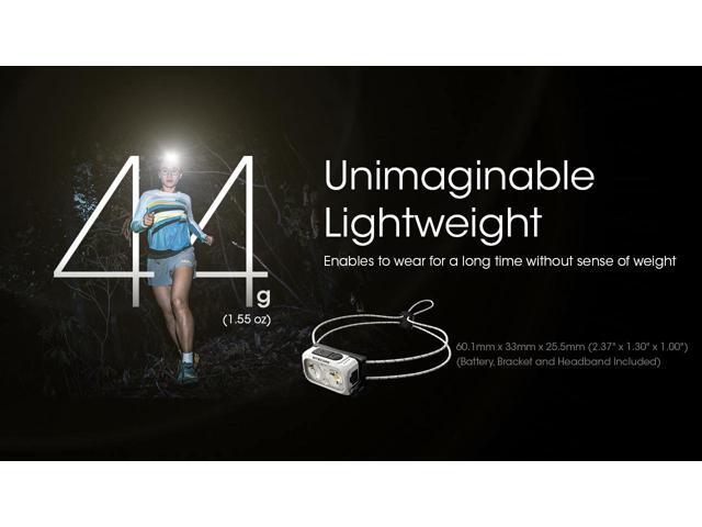Nitecore NU21 360 Lumen Ultralight Rechargeable Headlamp (Yellow)