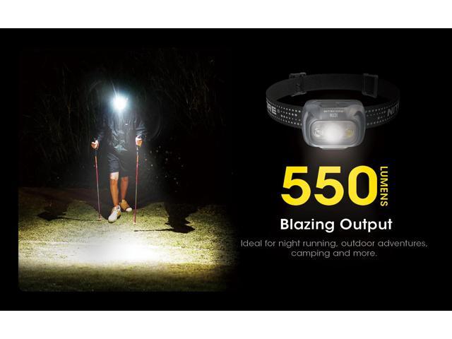 Nitecore NU31 550 Lumen LED Rechargeable Headlamp (Grey)