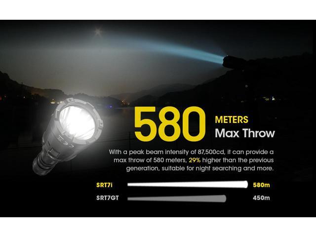 Nitecore SRT7i 3000 Lumen Long Throw Rechargeable Flashlight