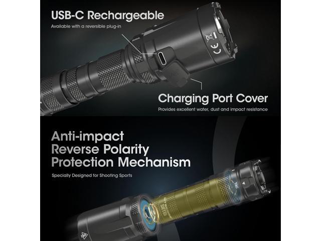 Nitecore SRT6i 2100 Lumen Long throw Rechargeable Flashlight