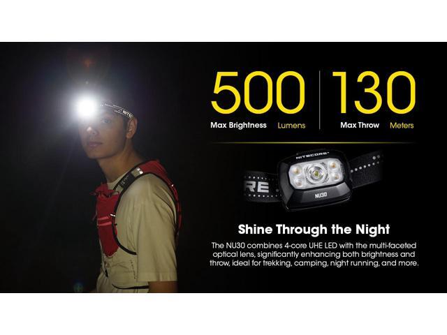 Nitecore NU30 500 Lumen USB-C Rechargeable Outdoor Headlamp