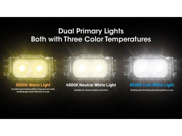 Nitecore NU25 MCT UL (Black) 400 Lumen USB-C Rechargeable Multi-Temperature Ultralight Headlamp