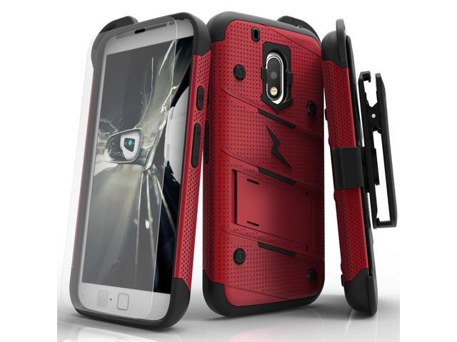 Motorola G4 Play Case, Zizo [Bolt Series] w/ FREE [Motorola G4 Play Screen Protector] Kickstand [Military Grade Drop Tested] Holster Clip - G4 Play
