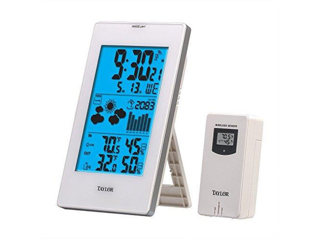 TAYLOR 1735 Digital Weather Forecaster with Barometer & Alarm Clock