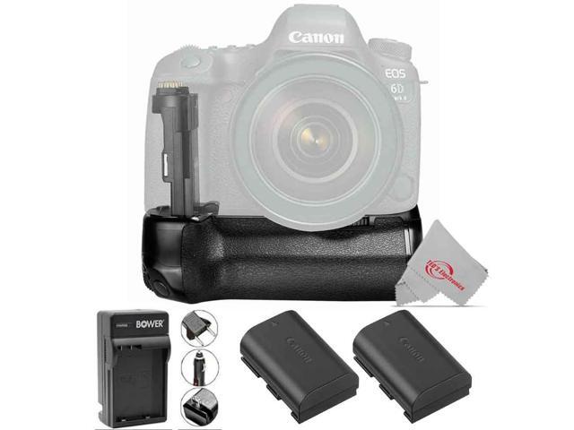 Vivitar BG-E21 Battery Power Grip and Two LP-E6 Battery & Charger for Canon 6D MII