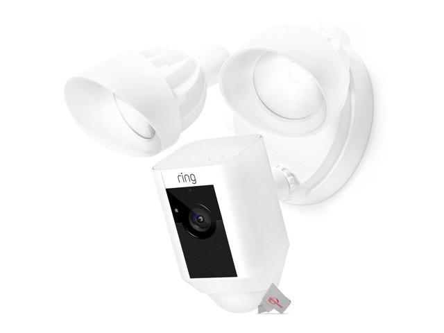 Ring Floodlight Cam Wired Plus with Motion-Activated 1080p HD Video - White B08F6GPQQ7
