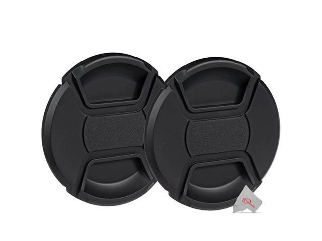 2-Pack 52mm Center Pinch Snap On Lens Cap Front Dust Cover for Canon Nikon Sony Fujifilm SLR Mirrorless Camera