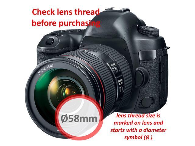 2x 55-58MM Step-Up Ring Adapter 55mm Thread Lens to 58mm Lens Accessories