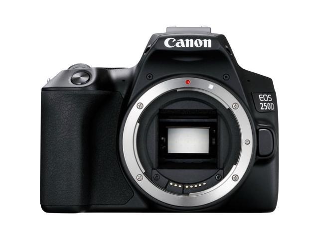Canon EOS 250D / Rebel SL3 APS-C CMOS Sensor 24MP DSLR Camera with EF-S 18-55mm f/4-5.6 IS STM Lens (Black)