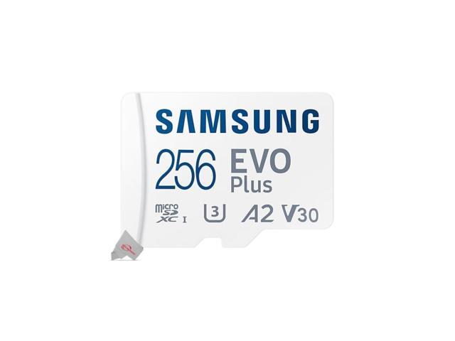 2x Samsung EVO Plus MicroSD 256GB, 130MBs Memory Card with Adapter