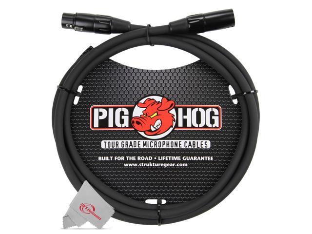 Pig Hog 8mm XLR Microphone Cable Male to Female 6 Ft Fully Balanced Premium Mic Cable - 3 Units