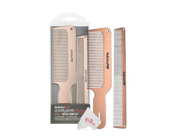 Photos - Other sanitary accessories BaByliss Pro Barberology RoseFX Metal Comb Set 9' Clipper Comb and 7.5' Cu 