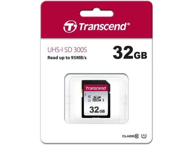 2x Transcend 32GB SDXC/SDHC 300S Memory Card TS32GSDC300S with Memory Card Holder