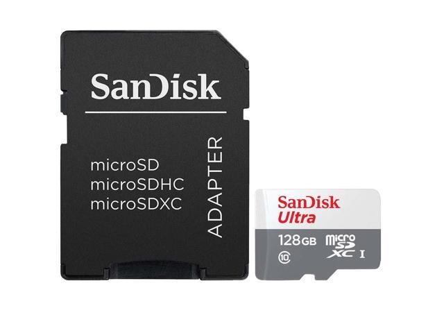 2 Packs SanDisk 128GB Ultra UHS-I microSDHC Memory Card with SD Adapter