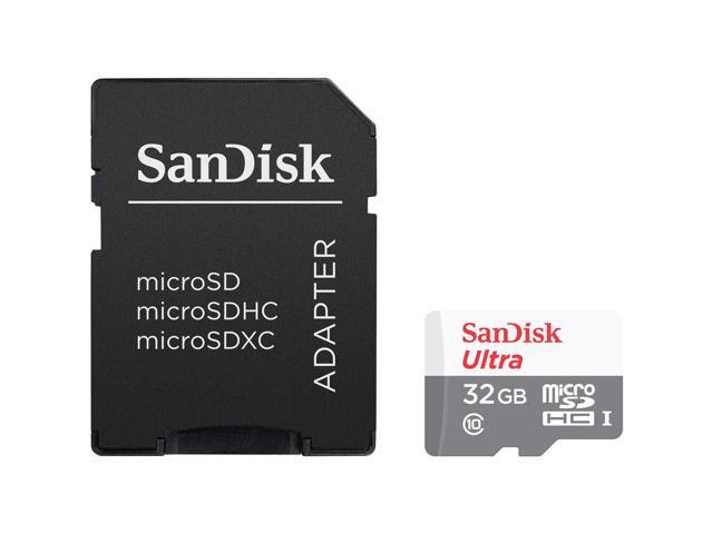 3 Packs SanDisk 32GB Ultra UHS-I microSDHC Memory Card with SD Adapter