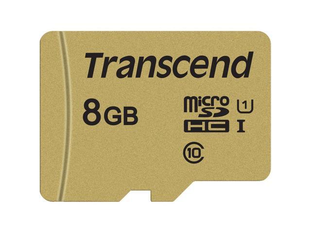 3 Packs Transcend 8GB UHS-1 Class 10 micro SD 500S Read up to 95MB/s Built with MLC Flash Memory Card with SD Adapter