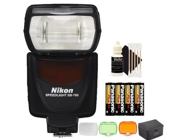 Nikon SB-700 AF Speedlight Flash for Nikon D750 D700 D80 Plus Extra Batteries (International Version)