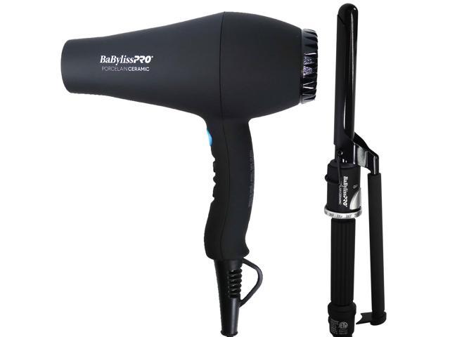 BaBylissPRO Carrera2 Professional Porcelain Ceramic Ionic 1900 Watts Hair Dryer with BaByliss Pro Porcelain Ceramic Marcel Curling Iron - 3/4' BP75MUC photo