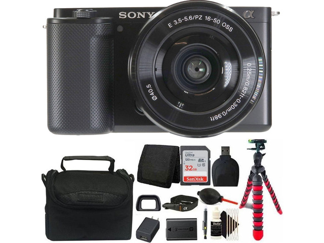 Sony ZV-E10 24.2MP Mirrorless Camera + Sony 16-50mm Lens Accessory Kit