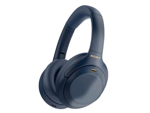 Sony - WH-1000XM4 Wireless Noise-Cancelling Over-the-Ear Headphones - Midnight Blue - image 11