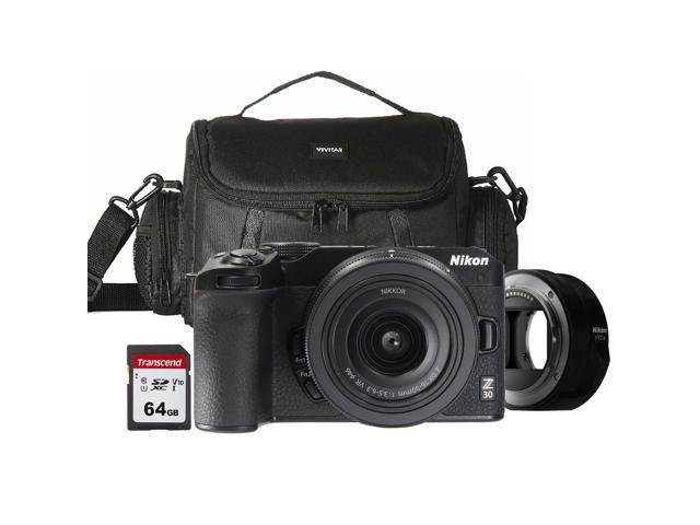 Nikon Z30 Mirrorless Camera with DX 16-50mm Lens Black and FTZ II Mount Adapter Kit