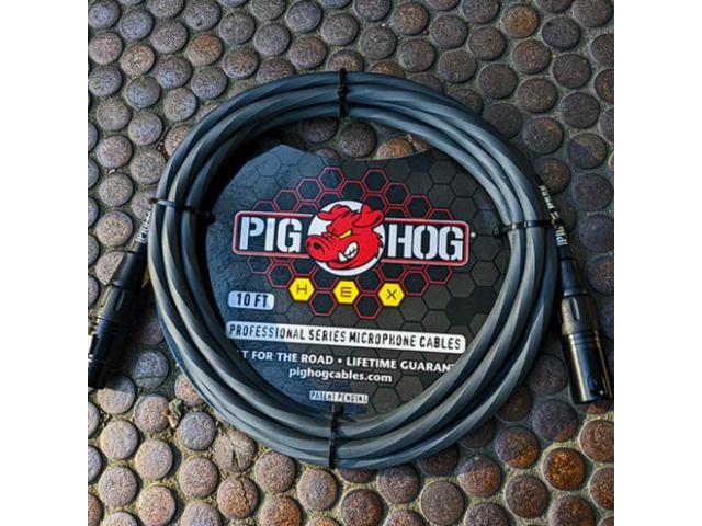 Pig Hog Hex Sereis Mic Cables 10ft.