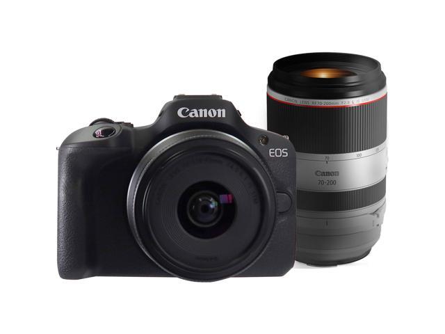 Canon EOS R100 Mirrorless Camera with 18-45mm Lens and Canon RF 70-200mm f/2.8 L IS USM Lens