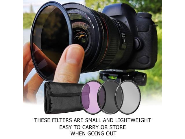 Vivitar 72mm 3 In 1 Digital Camera Lens Filter UV CPL FLD Canon EF 50mm 1.2L 35mm 1.4L RF 24-240 70-200 F4L Lenses