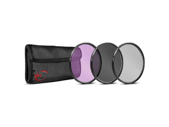 Vivitar 72mm 3 Piece Multi Coated HD Filter Kit (UV, CPL, FLD) for NIkon NIkkor 24-85mm f/3.5-4.5G 24mm f1.8G 58 f1.4G Lenses with 72mm Thread