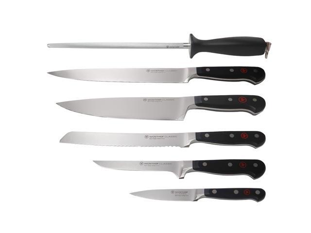 Wusthof 1120160602 Classic Six Piece Cook's Set 6 with Wusthof Classic 7' Hollow Edge Santoku Kitchen Knife