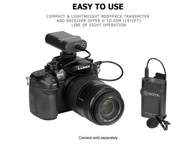 Boya Pro Digital Camera-Mount Wireless Omni Lavalier Microphone System (2.4 GHz) BY-WM4
