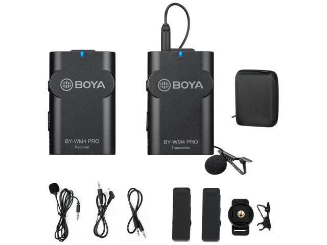 Boya Pro Digital Camera-Mount Wireless Omni Lavalier Microphone System (2.4 GHz) BY-WM4