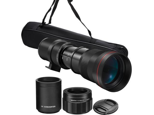 Vivitar 420-1600mm f/8.3 HD Manual Super Telephoto Zoom Lens for Nikon Z50 Z5 Z6 II Z7 Z7 II ZF ZFC