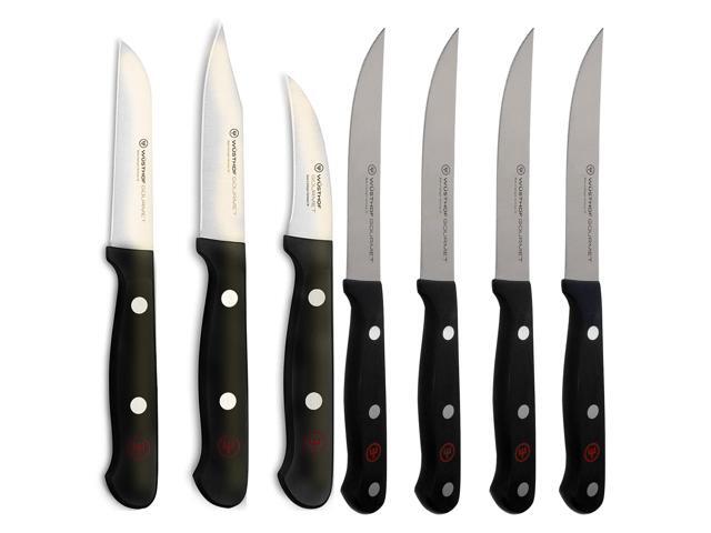 Wusthof Gourmet 3-Piece Paring Knife Set with Wusthof Gourmet 4-Piece Steak Knife Set - 1125060403