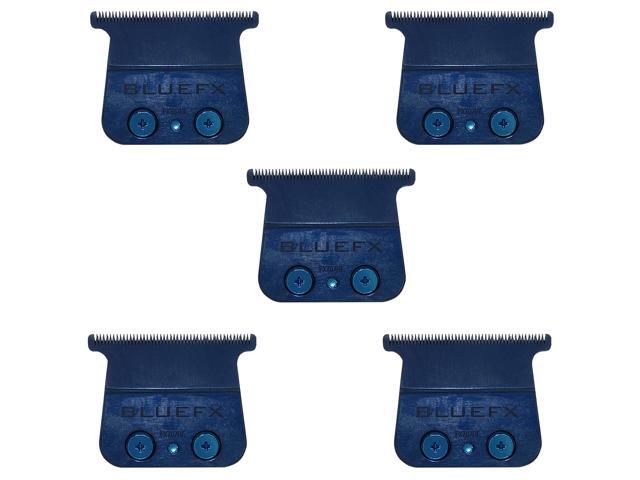 BaByliss Pro Blue DLC/Titanium Standard-Tooth Trimmer Blade #FX707BL -5 Count