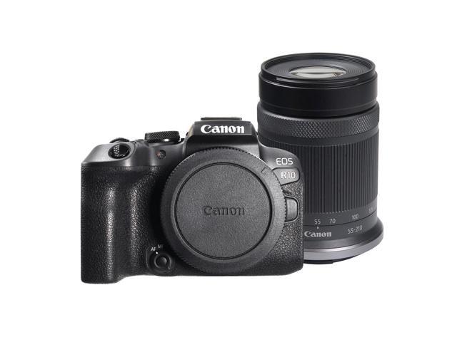 Canon EOS R10 Mirrorless Camera - Black with Canon RF-S 55-210mm f/5-7.1 IS STM Lens (Canon RF)