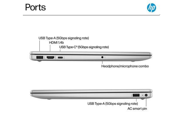 HP - 15.6" Touch-Screen Laptop - Intel Core i5 1235U 2022 - 8GB Memory - 512GB SSD - Natural Silver - image 11