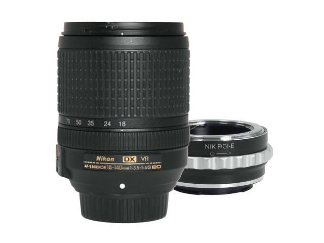 Nikon AF-S 18-140mm ED VR Lens Compatible with Sony Alpha A7 II III IV V VI A7R A7s A7c A9 A6600 A6500 NEX