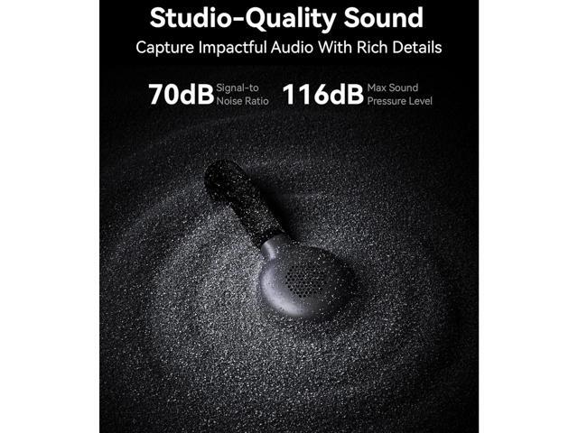 Hollyland LARK M2 2.4GHz 2-Person Wireless Lavalier Microphone System with USB-C Plug & Play (Shine Charcoal)