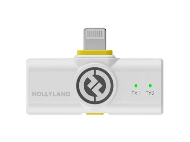 Hollyland LARK M2 DUO 2-Person Wireless Microphone System with Lightning Connector (2.4 GHz, Ivory White)