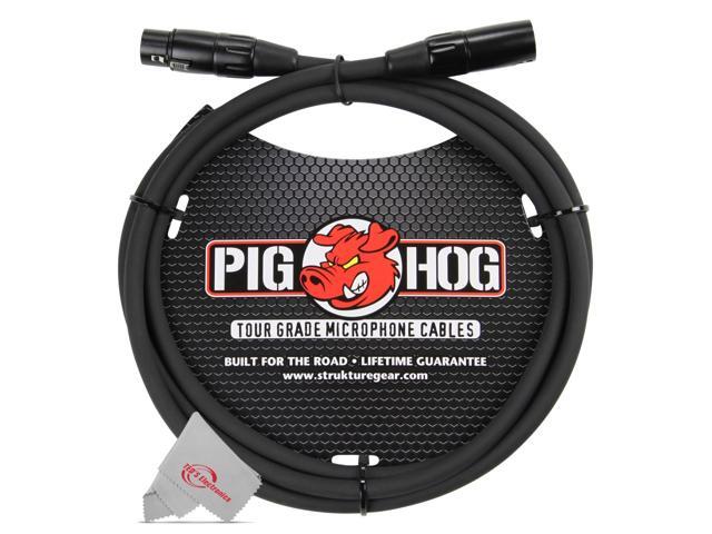 Pig Hog 8mm XLR Microphone Cable Male to Female 6 Ft Fully Balanced Premium Mic Cable - 5 Units